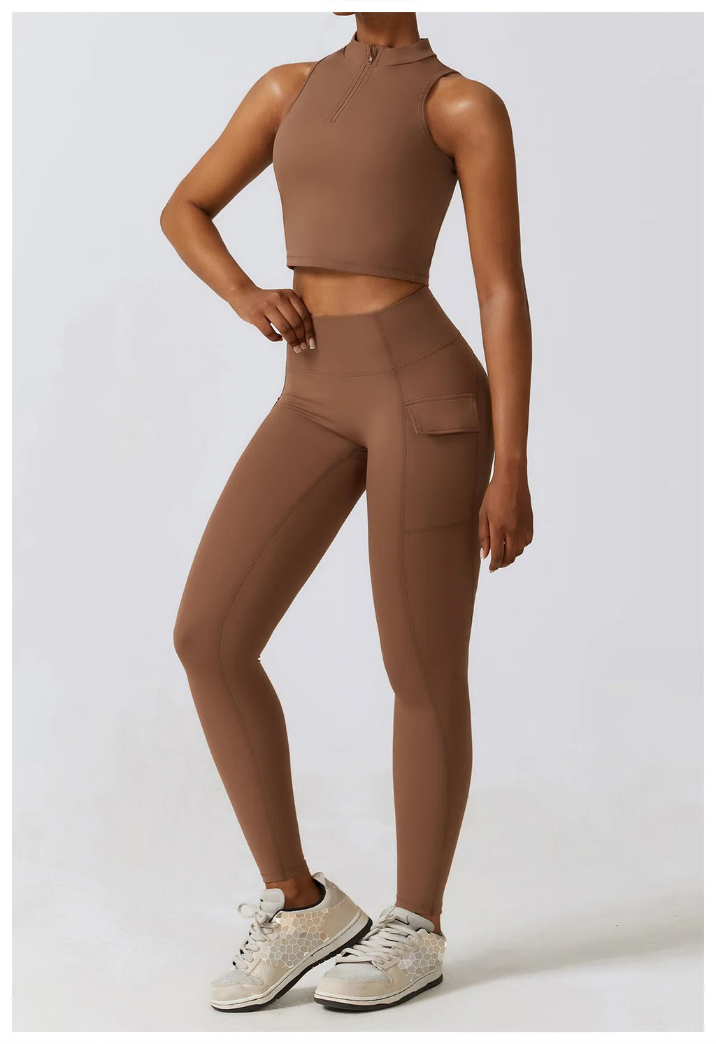 2PCS Women Tracksuit Yoga Set Workout Sportswear Gym Clothes Athletic Wear Fitness Bra High Waist Leggings Push Up Sports Suit