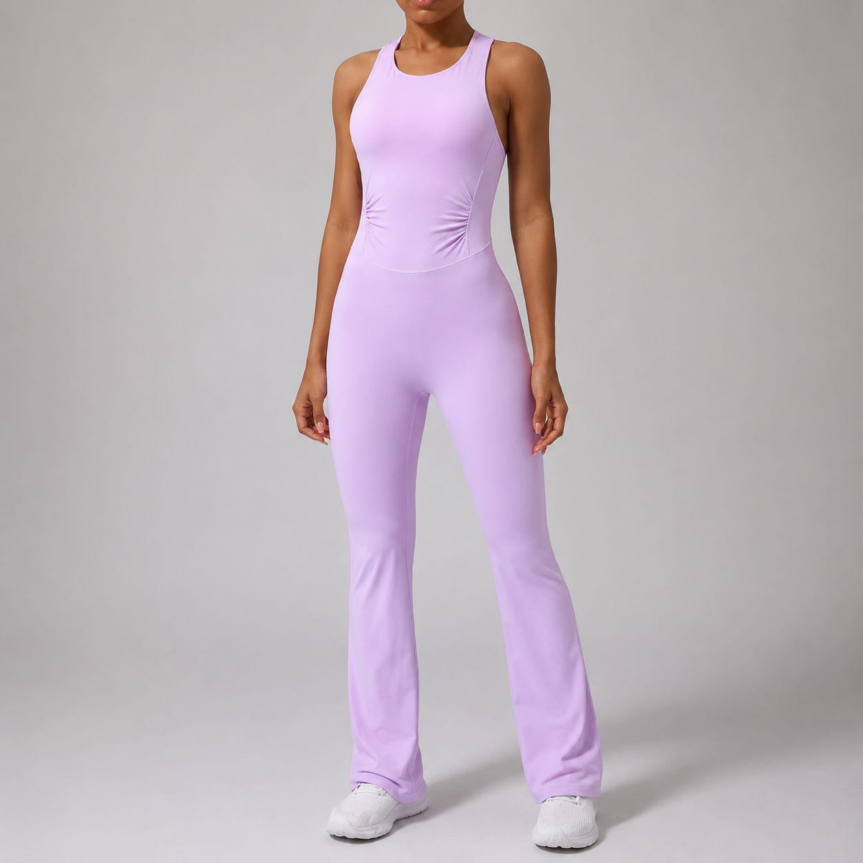 Crisscross Wide Strap Sleeveless Jumpsuit – Stretch Fit