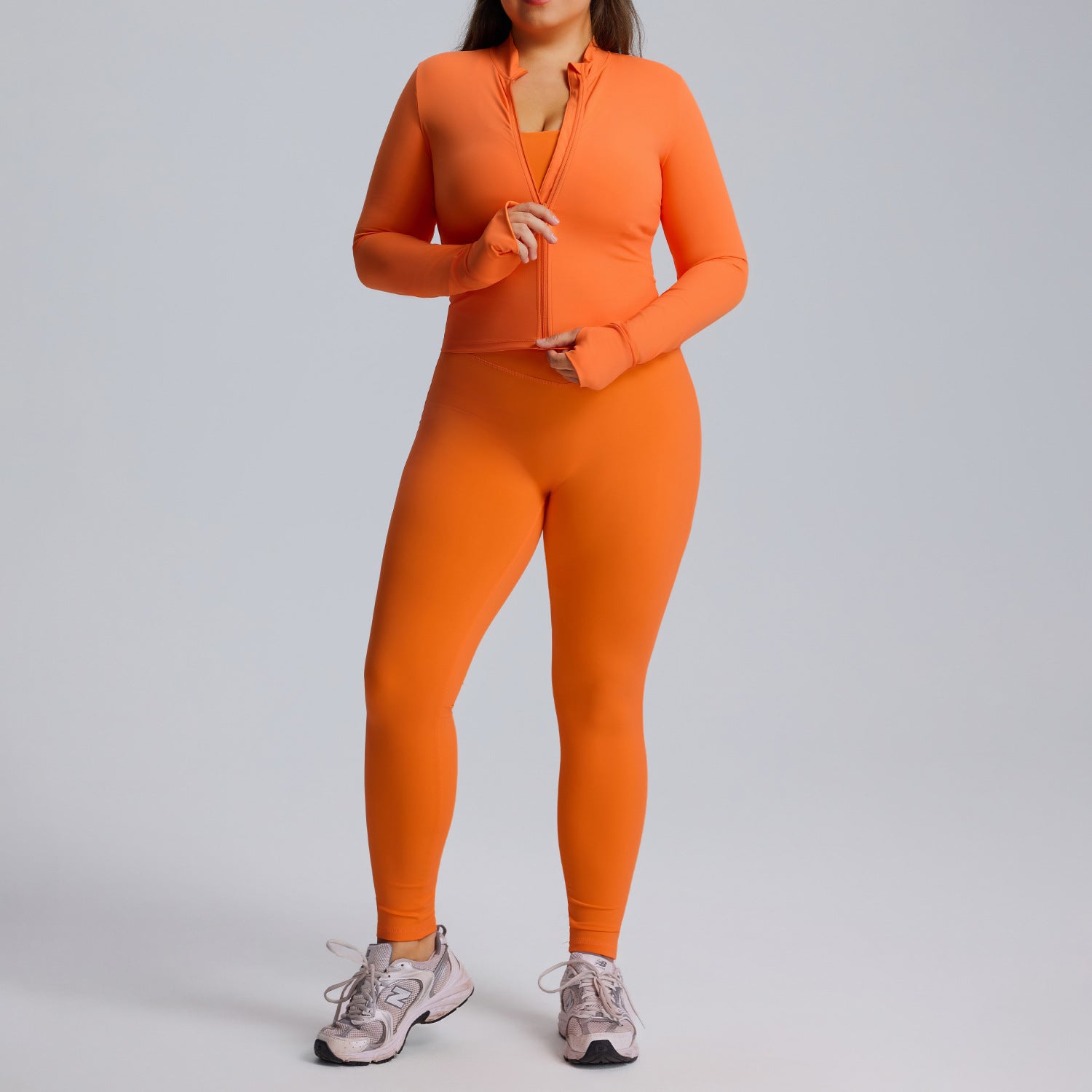 Women’s 3-Piece Yoga Set With Long-Sleeve Jacket