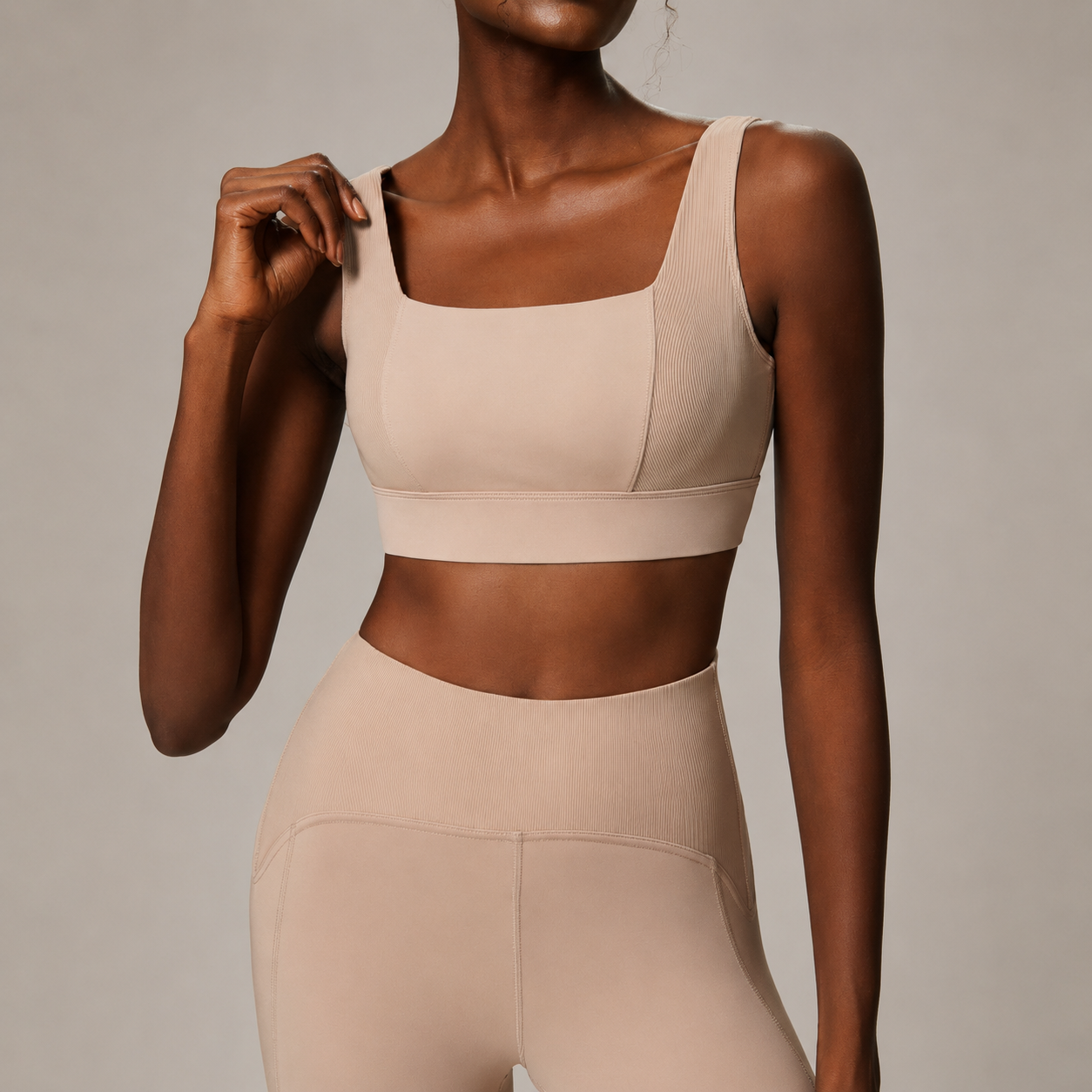 Women’s 3-Piece Yoga Outfit Set – Quick-Dry Nylon