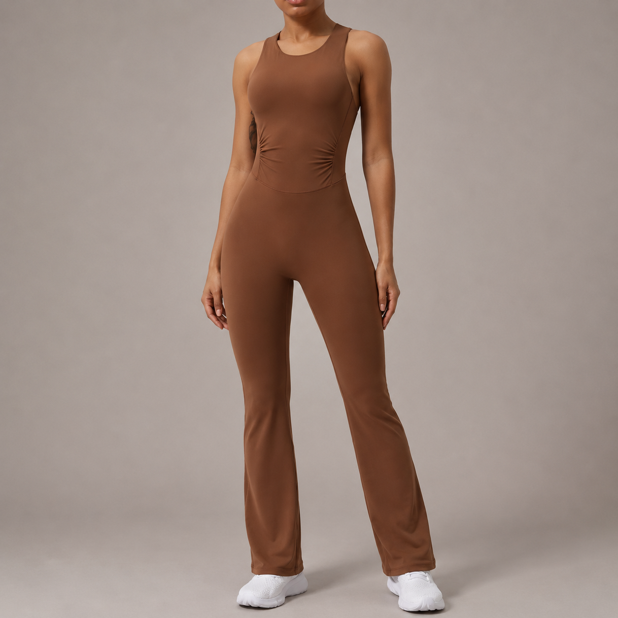 Crisscross Wide Strap Sleeveless Jumpsuit – Stretch Fit