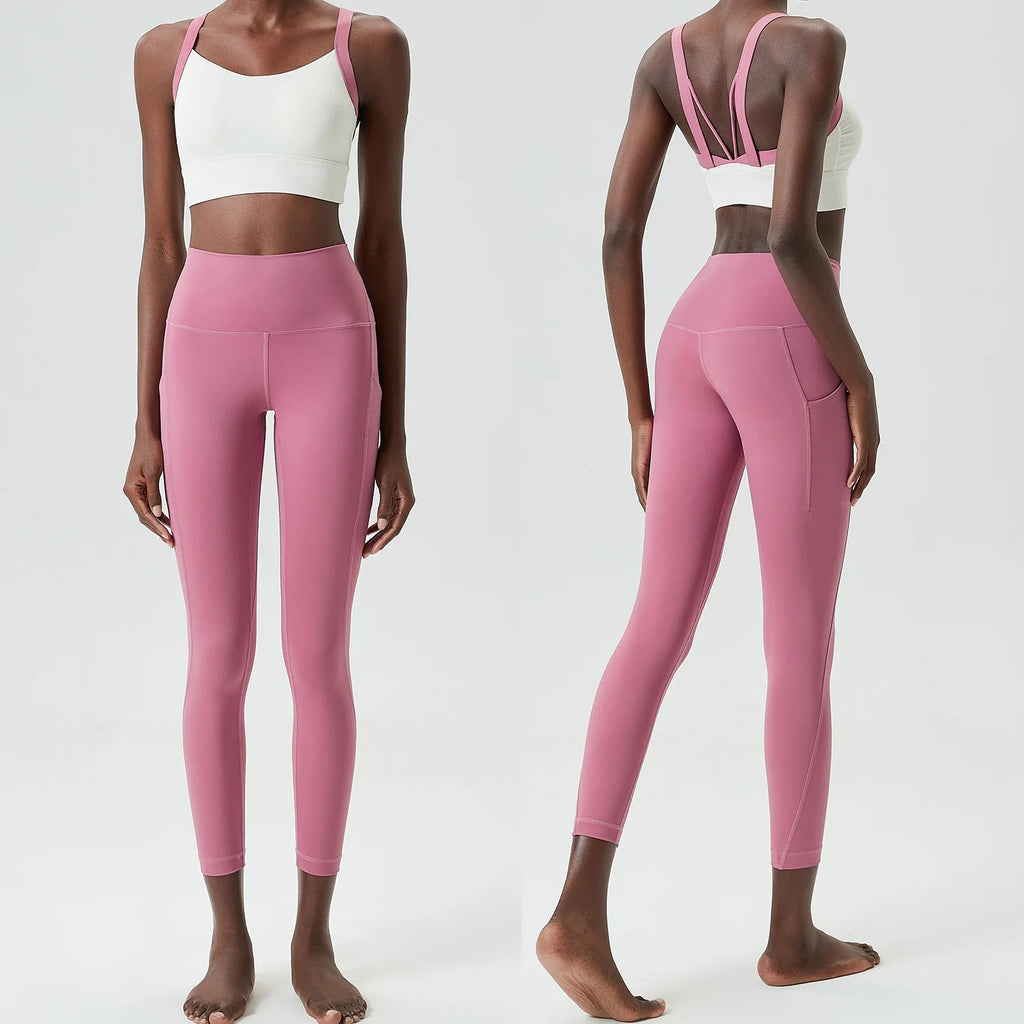 Yoga suit set two-piece fitness sportswear tight fitting base coat