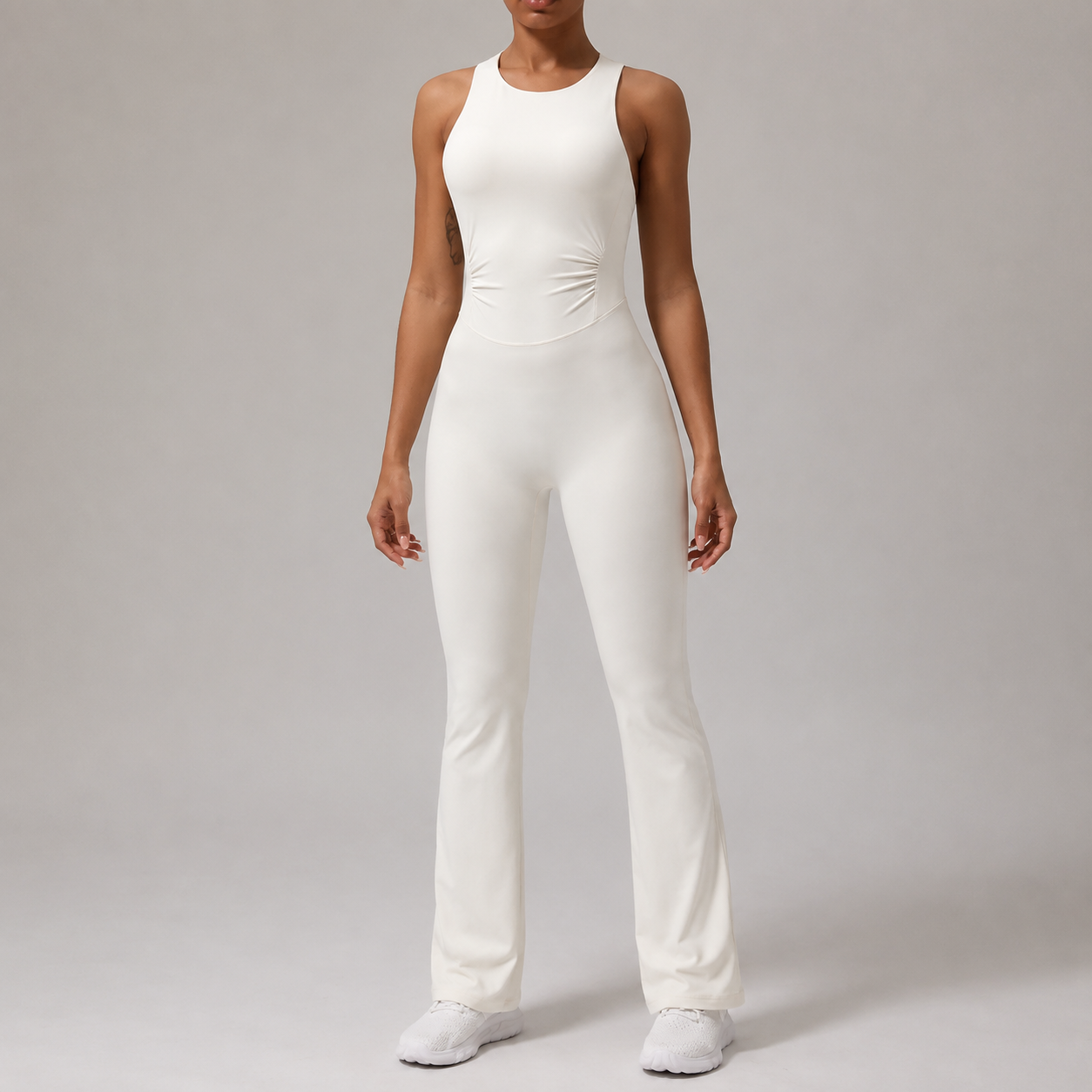 Crisscross Wide Strap Sleeveless Jumpsuit – Stretch Fit