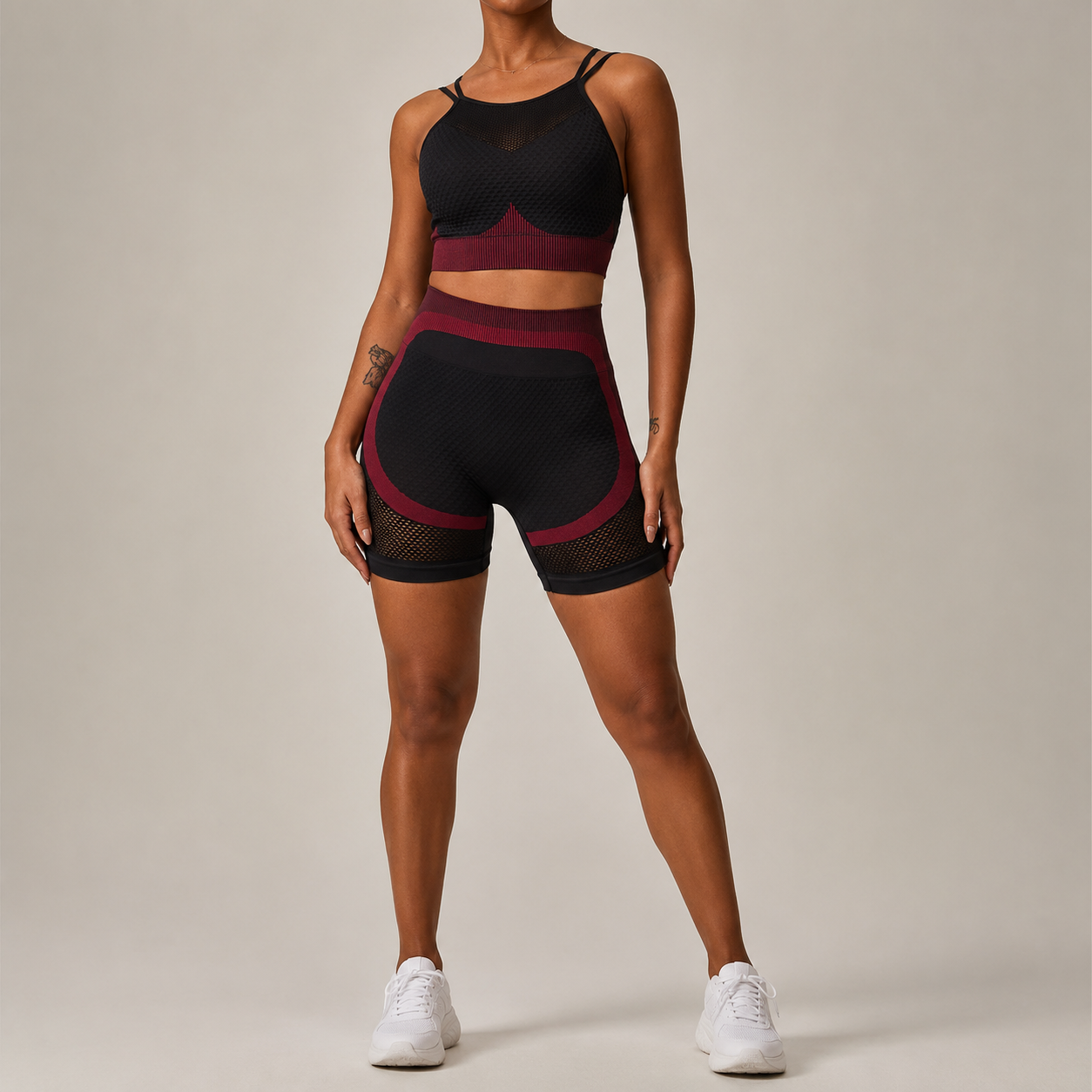 Women’s Seamless Yoga Outfit Set – Moisture-Wicking