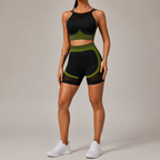 Women’s Seamless Yoga Outfit Set – Moisture-Wicking
