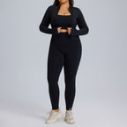 Women’s 3-Piece Yoga Set With Long-Sleeve Jacket