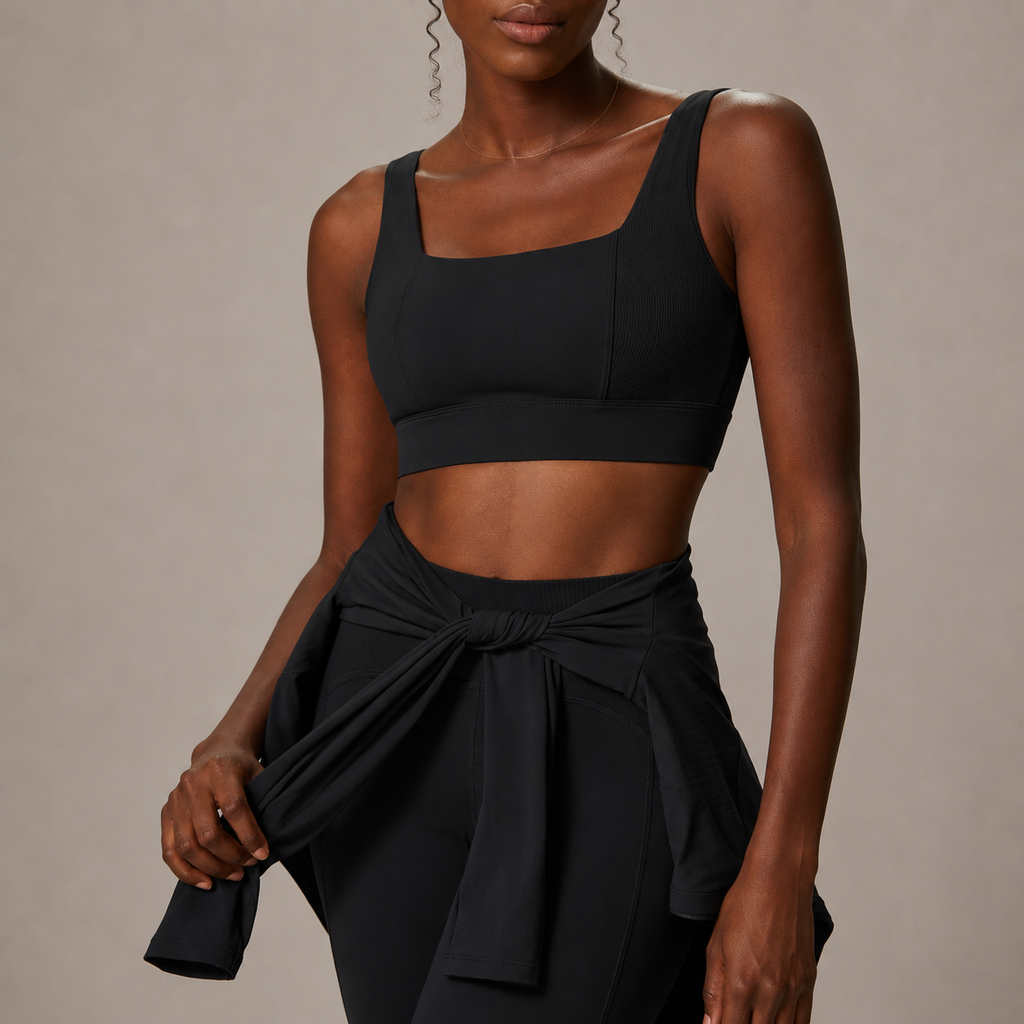 Women’s 3-Piece Yoga Outfit Set – Quick-Dry Nylon