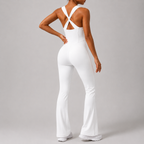 Crisscross Wide Strap Sleeveless Jumpsuit – Stretch Fit
