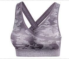 Camouflage 3-piece long sleeved bra pants sports fitness yoga peach hip lifting tight pants set