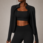 Women’s 3-Piece Yoga Outfit Set – Quick-Dry Nylon