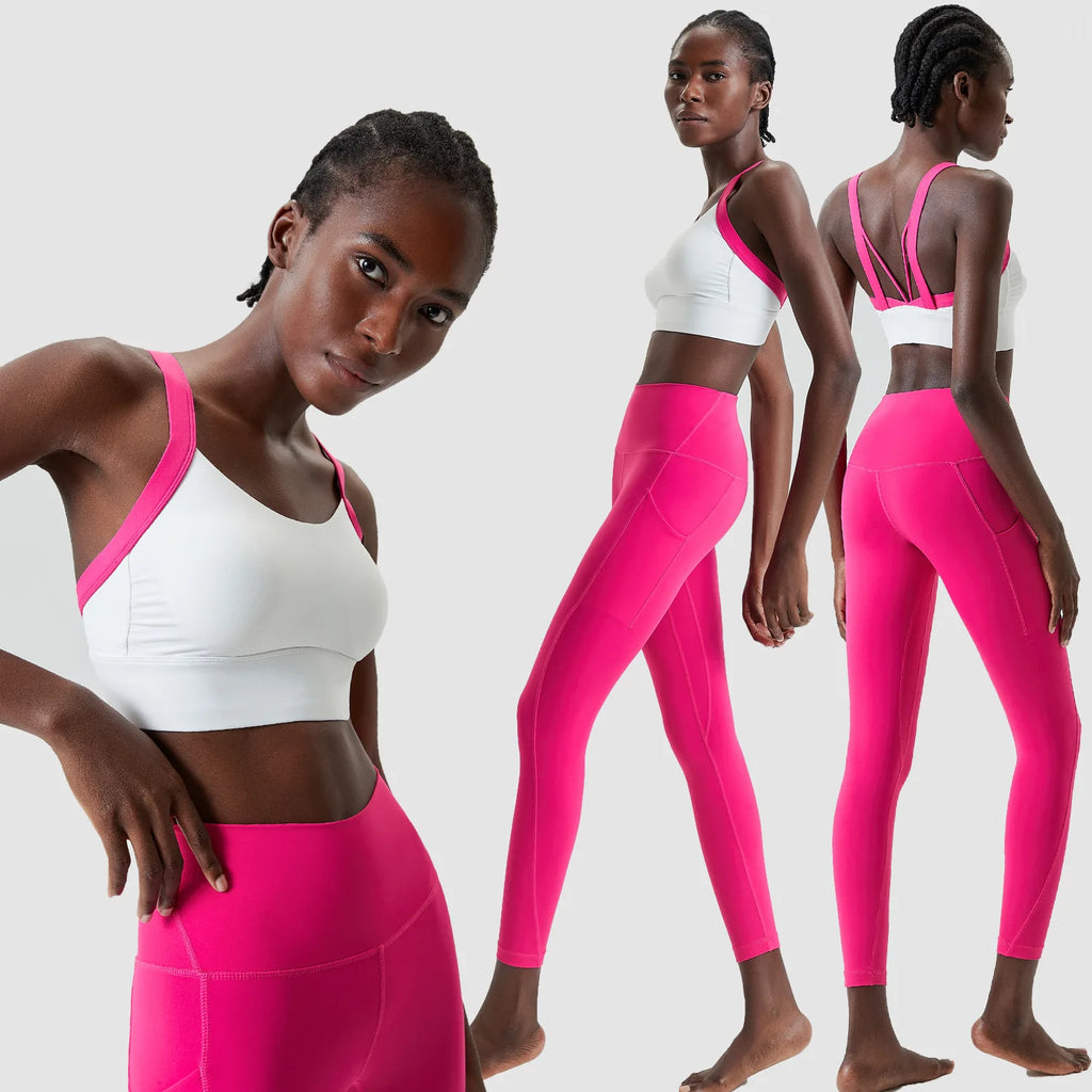 Yoga suit set two-piece fitness sportswear tight fitting base coat