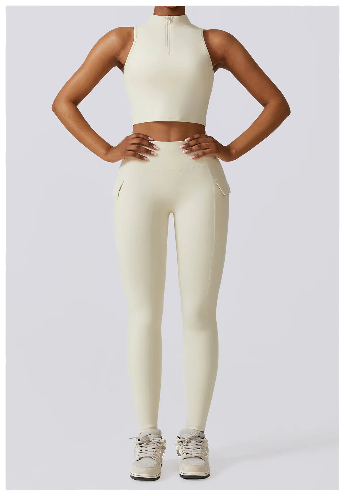 2PCS Women Tracksuit Yoga Set Workout Sportswear Gym Clothes Athletic Wear Fitness Bra High Waist Leggings Push Up Sports Suit
