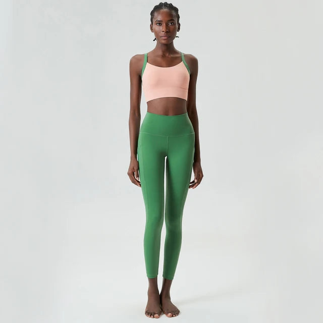 Yoga suit set two-piece fitness sportswear tight fitting base coat