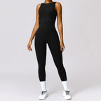 Seamless Backless Yoga Jumpsuit With Sculpting Fit