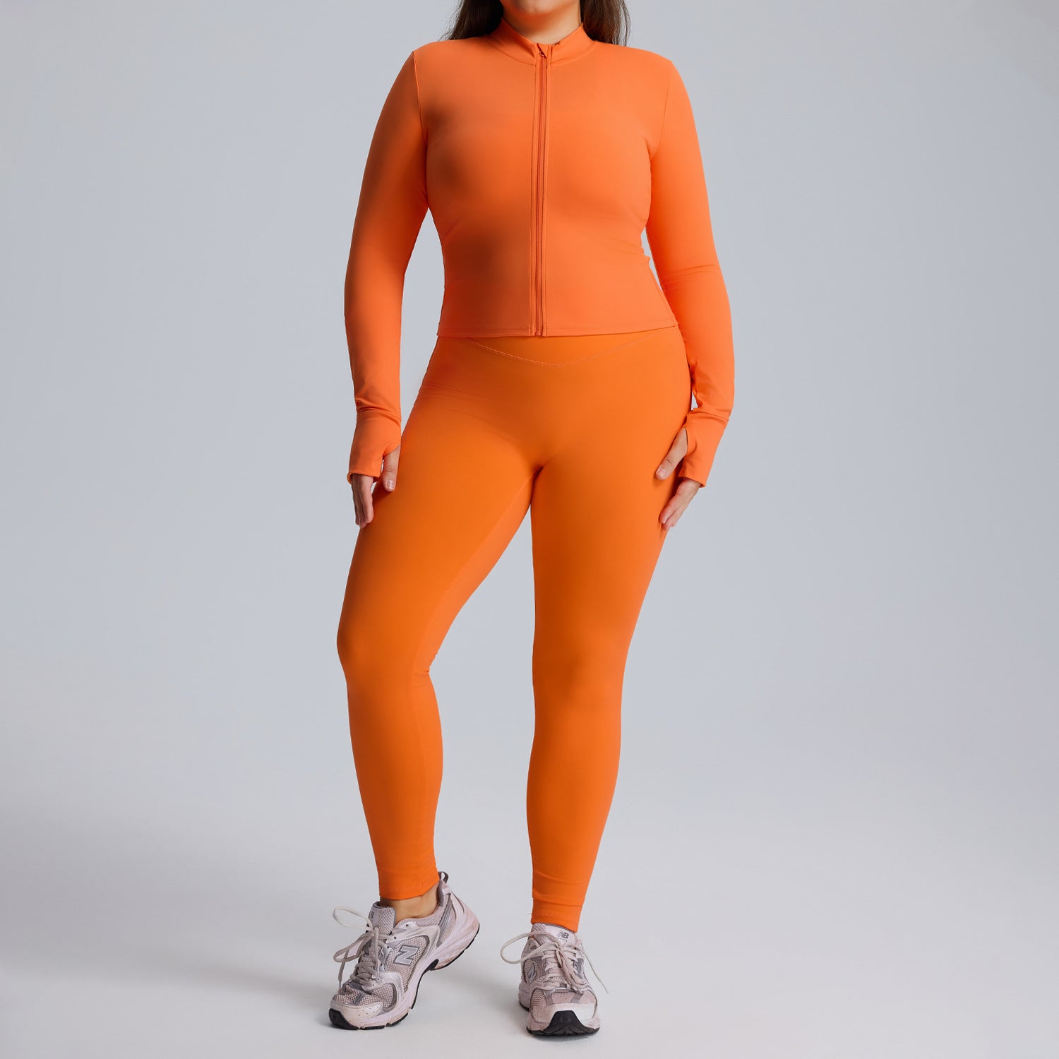 Women’s 3-Piece Yoga Set With Long-Sleeve Jacket