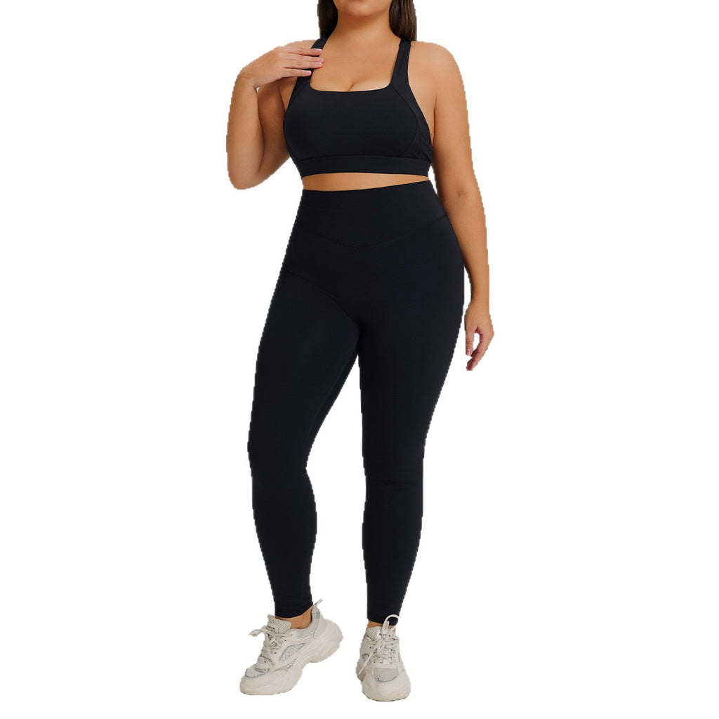 Fitness suit running exercise yoga suit set