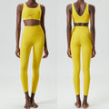 Cross-border zippered yoga clothing set for women, elastic large size running sports fitness clothing two-piece set Lycra quick-