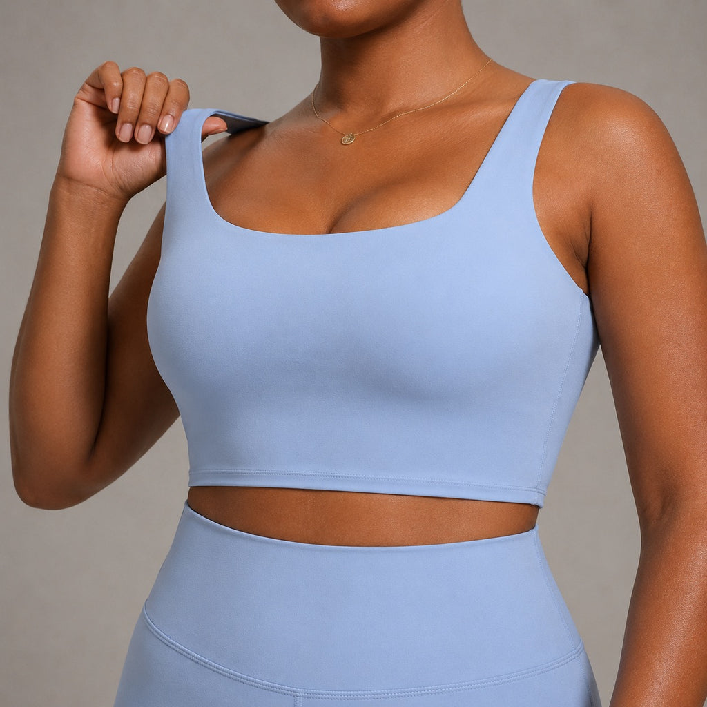 Women’s Seamless Yoga Set – Sleeveless Top And Shorts