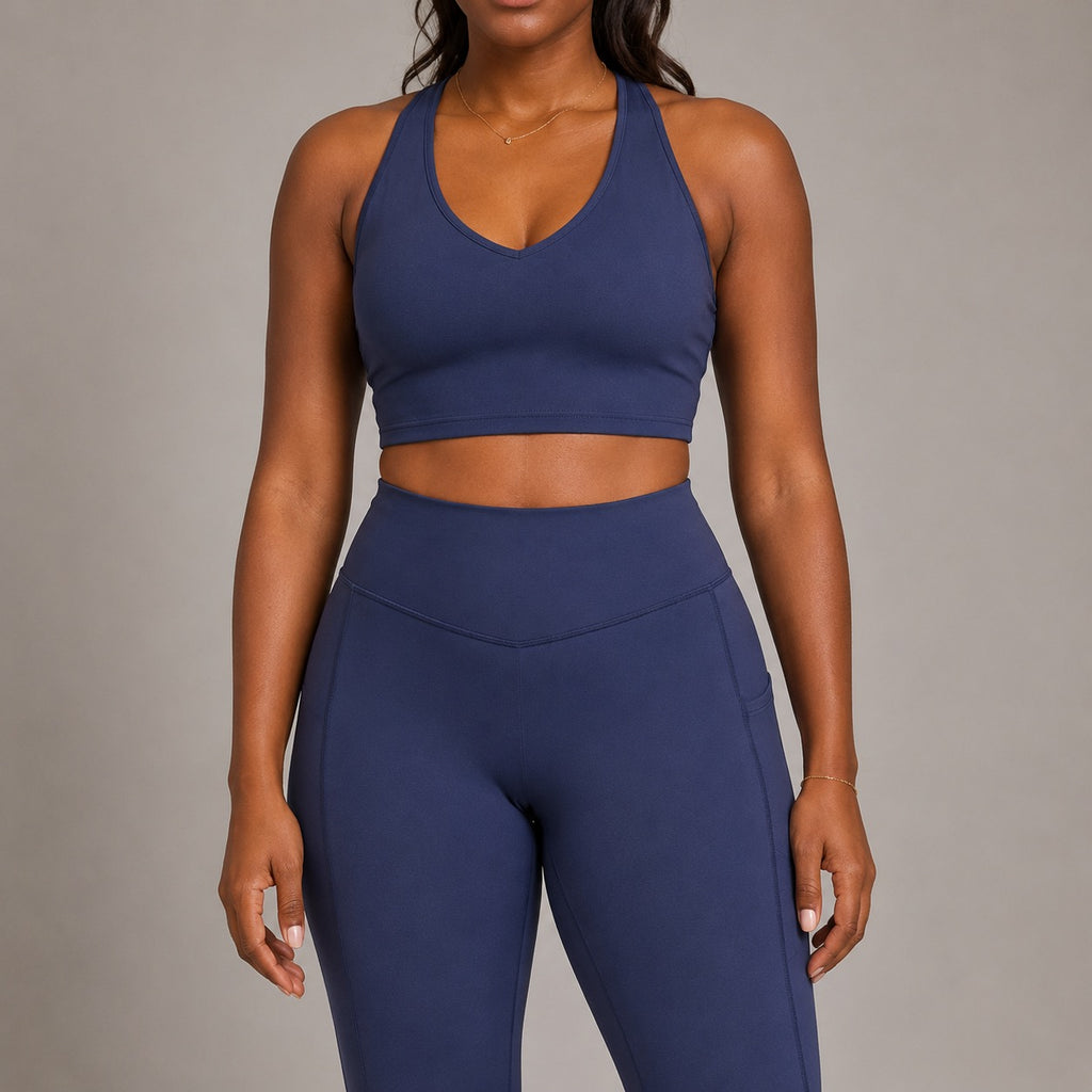 Women’s Seamless Yoga Set With Sports Bra And Leggings