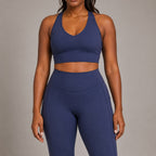 Women’s Seamless Yoga Set With Sports Bra And Leggings