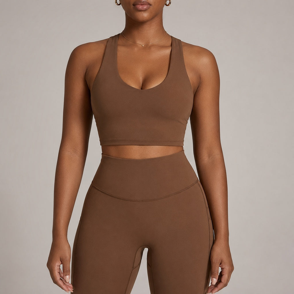 Women’s Seamless Yoga Set With Sports Bra And Leggings