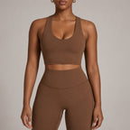 Women’s Seamless Yoga Set With Sports Bra And Leggings