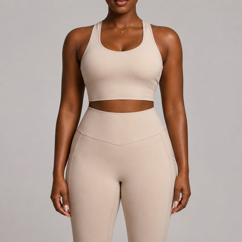 Women’s Seamless Yoga Set With Sports Bra And Leggings