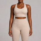 Women’s Seamless Yoga Set With Sports Bra And Leggings
