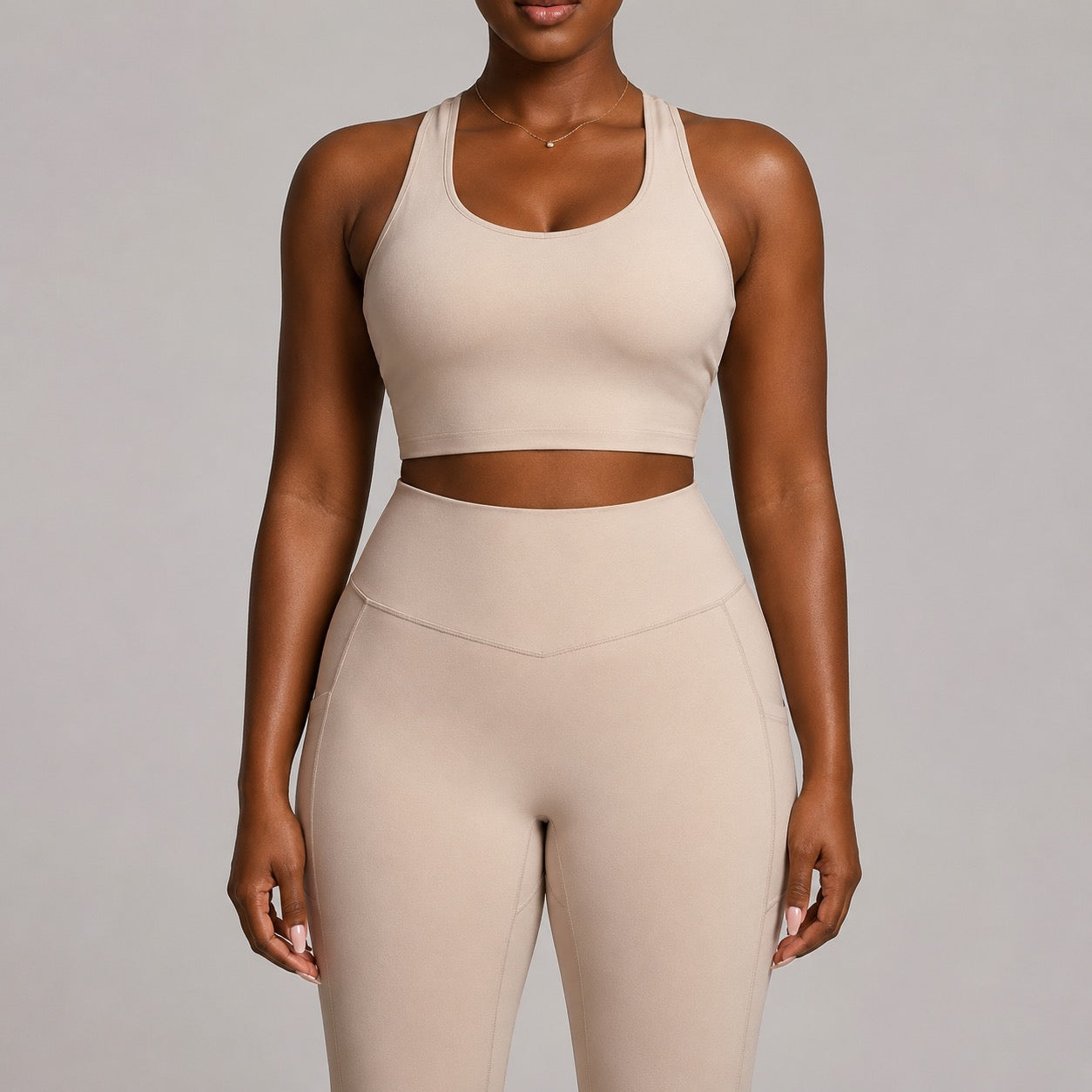 Women’s Seamless Yoga Set With Sports Bra And Leggings