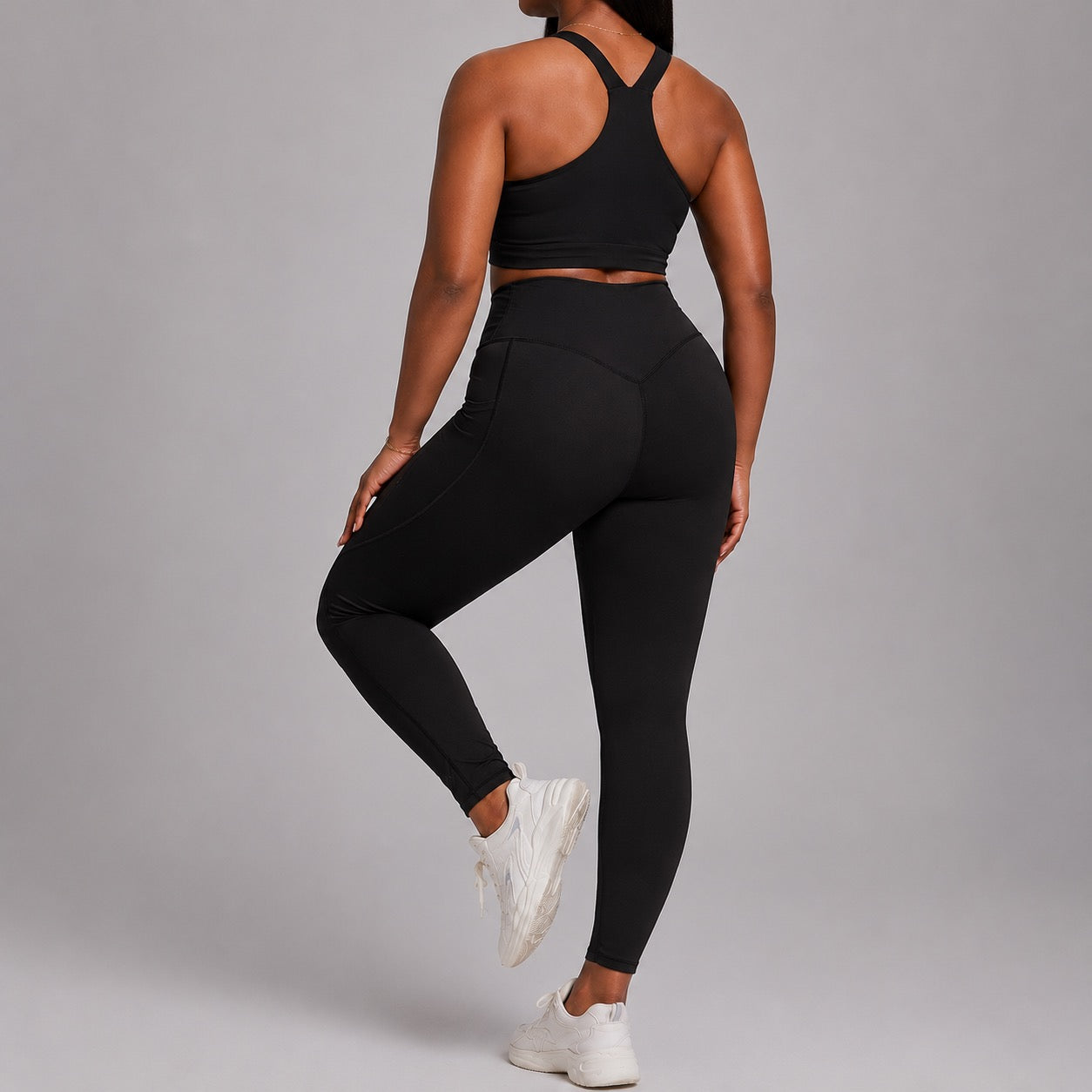 Women’s Seamless Yoga Set With Sports Bra And Leggings