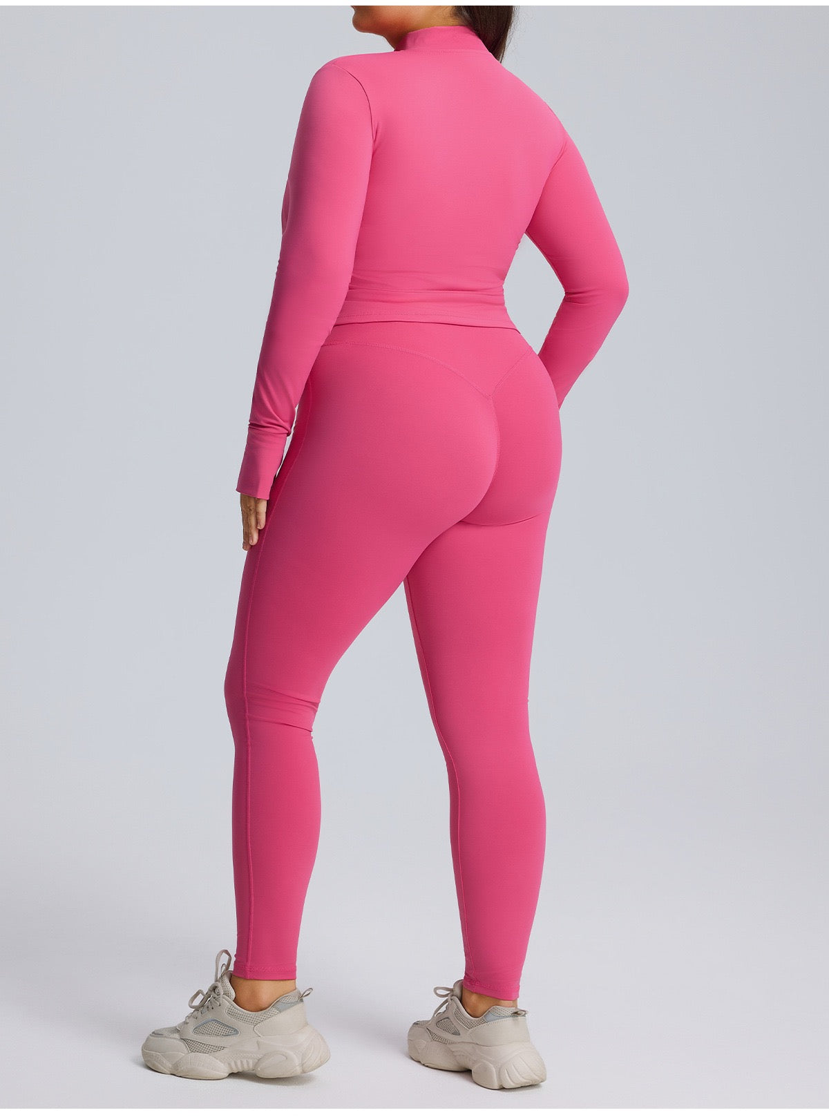 Women’s 3-Piece Yoga Set With Long-Sleeve Jacket