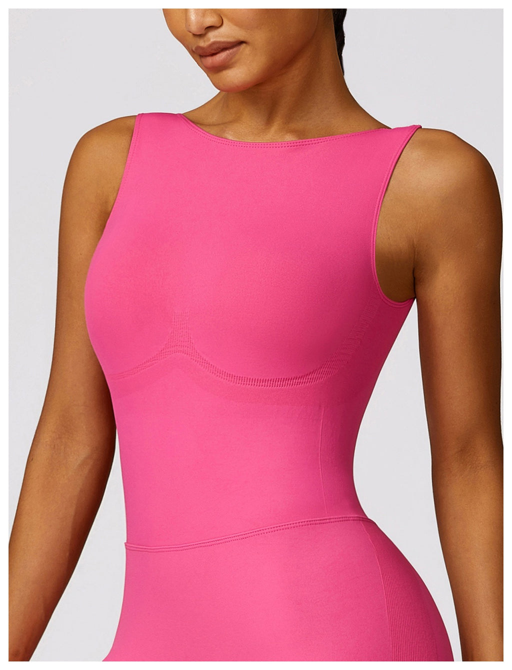 Seamless Backless Yoga Jumpsuit With Sculpting Fit