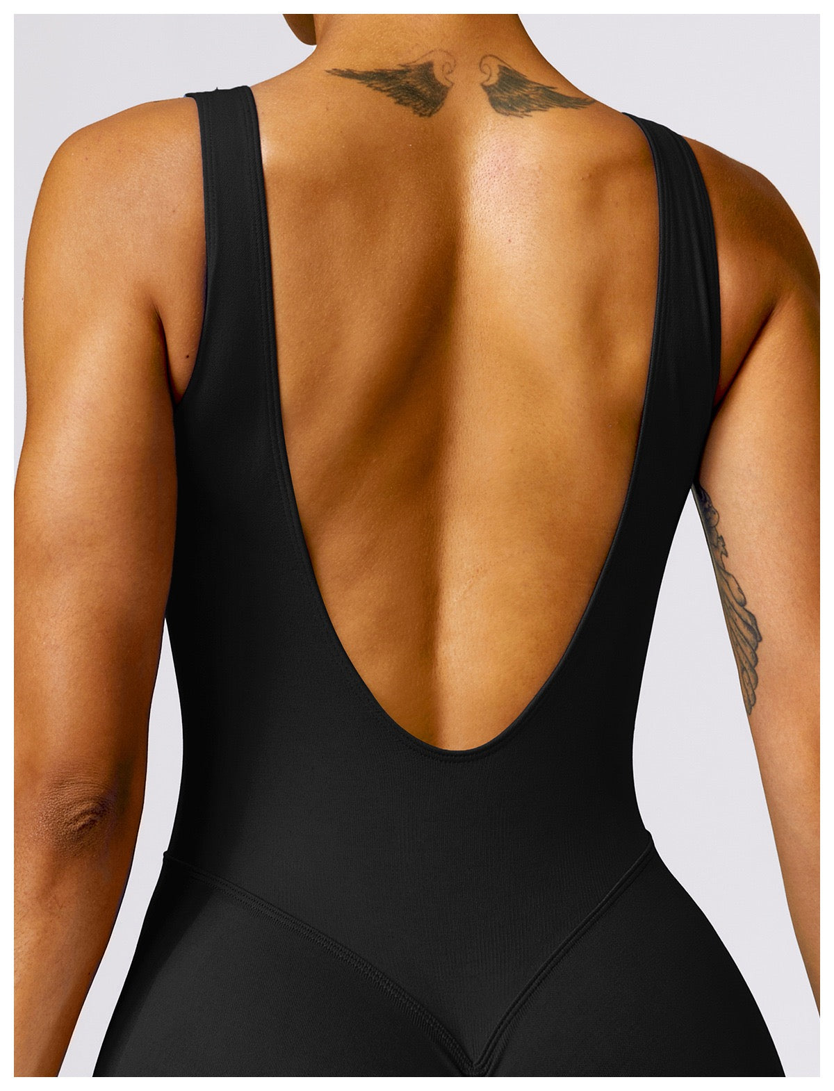 Seamless Backless Yoga Jumpsuit With Sculpting Fit