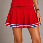 Women’s Two-Piece Sports Skirt Set – Breathable Cotton