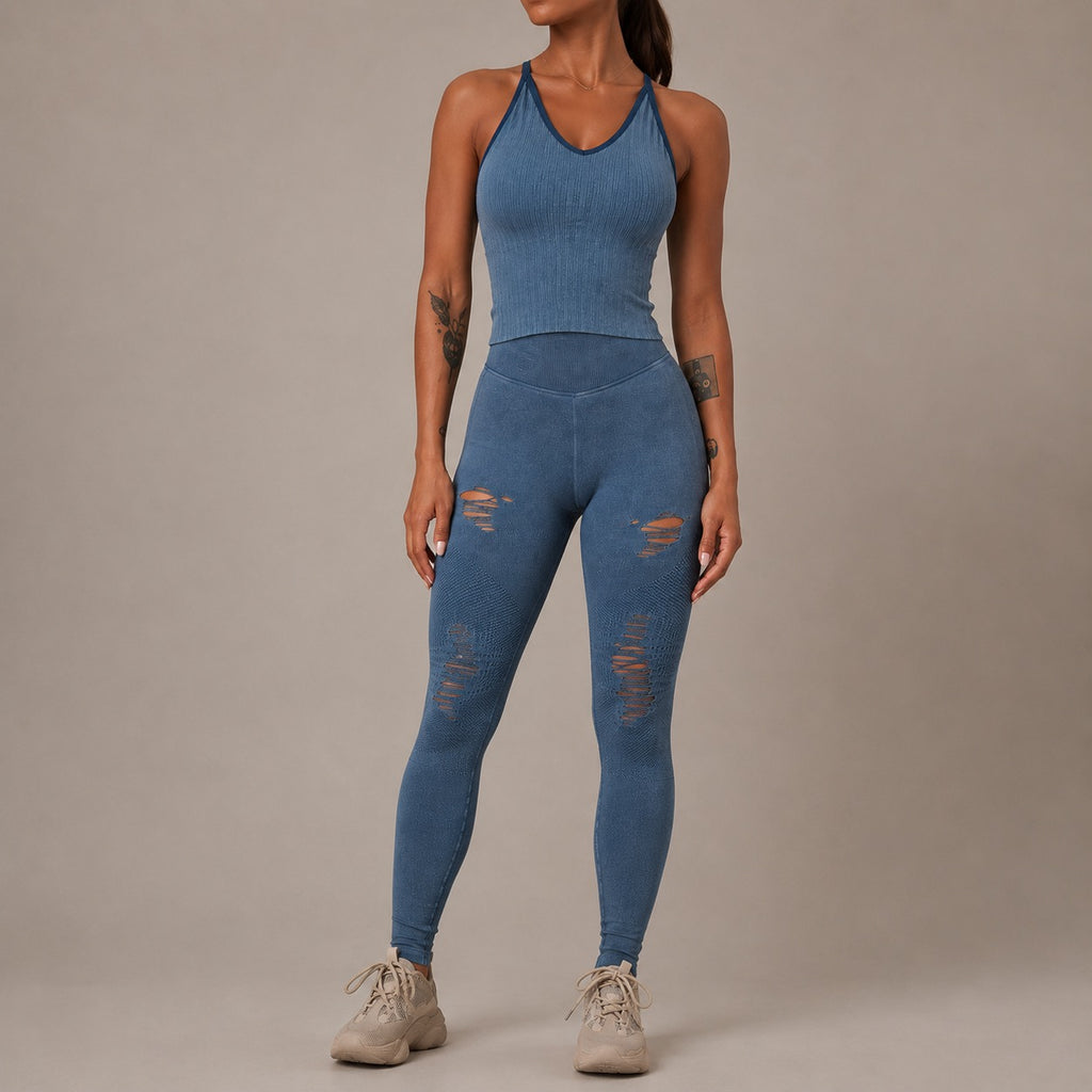 Women’s Seamless Yoga Set – Moisture-Wicking 2 Piece