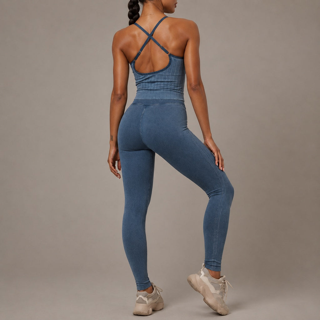Women’s Seamless Yoga Set – Moisture-Wicking 2 Piece