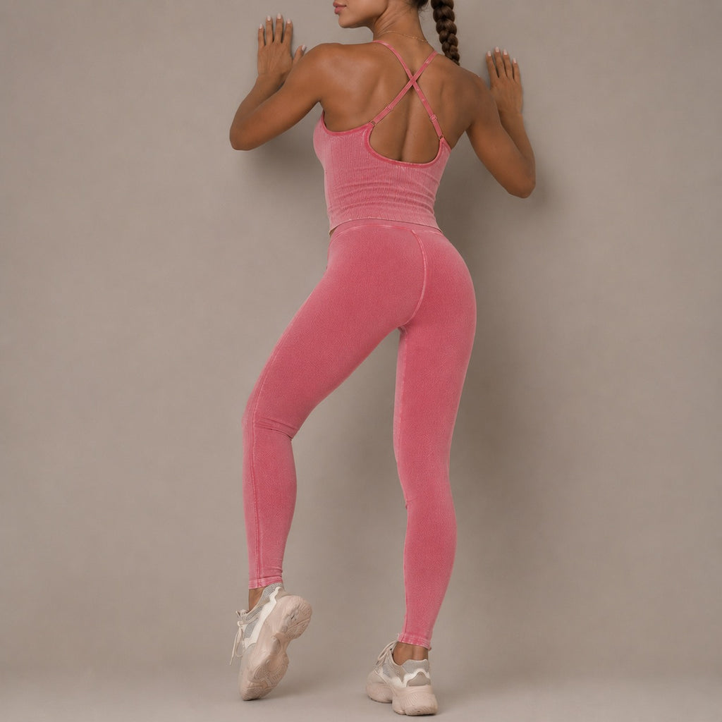 Women’s Seamless Yoga Set – Moisture-Wicking 2 Piece