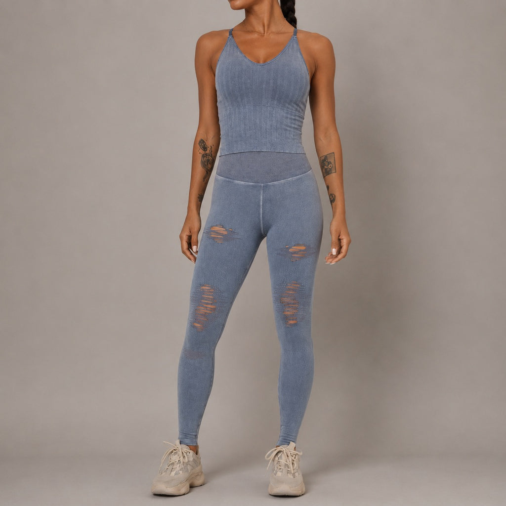 Women’s Seamless Yoga Set – Moisture-Wicking 2 Piece
