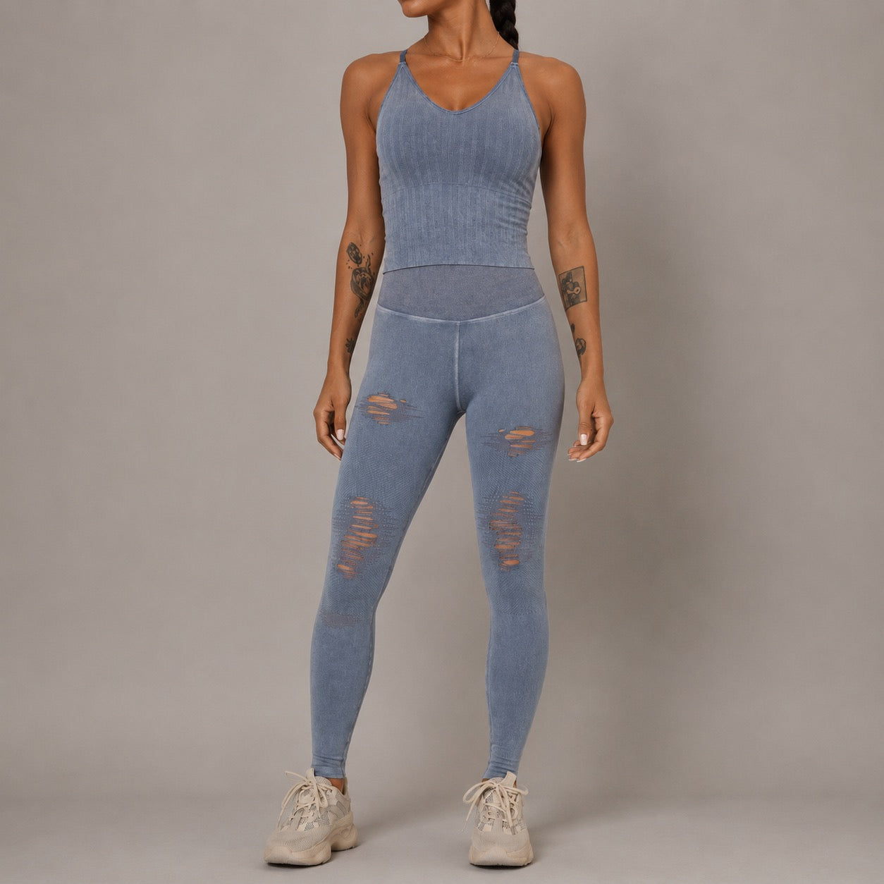 Women’s Seamless Yoga Set – Moisture-Wicking 2 Piece