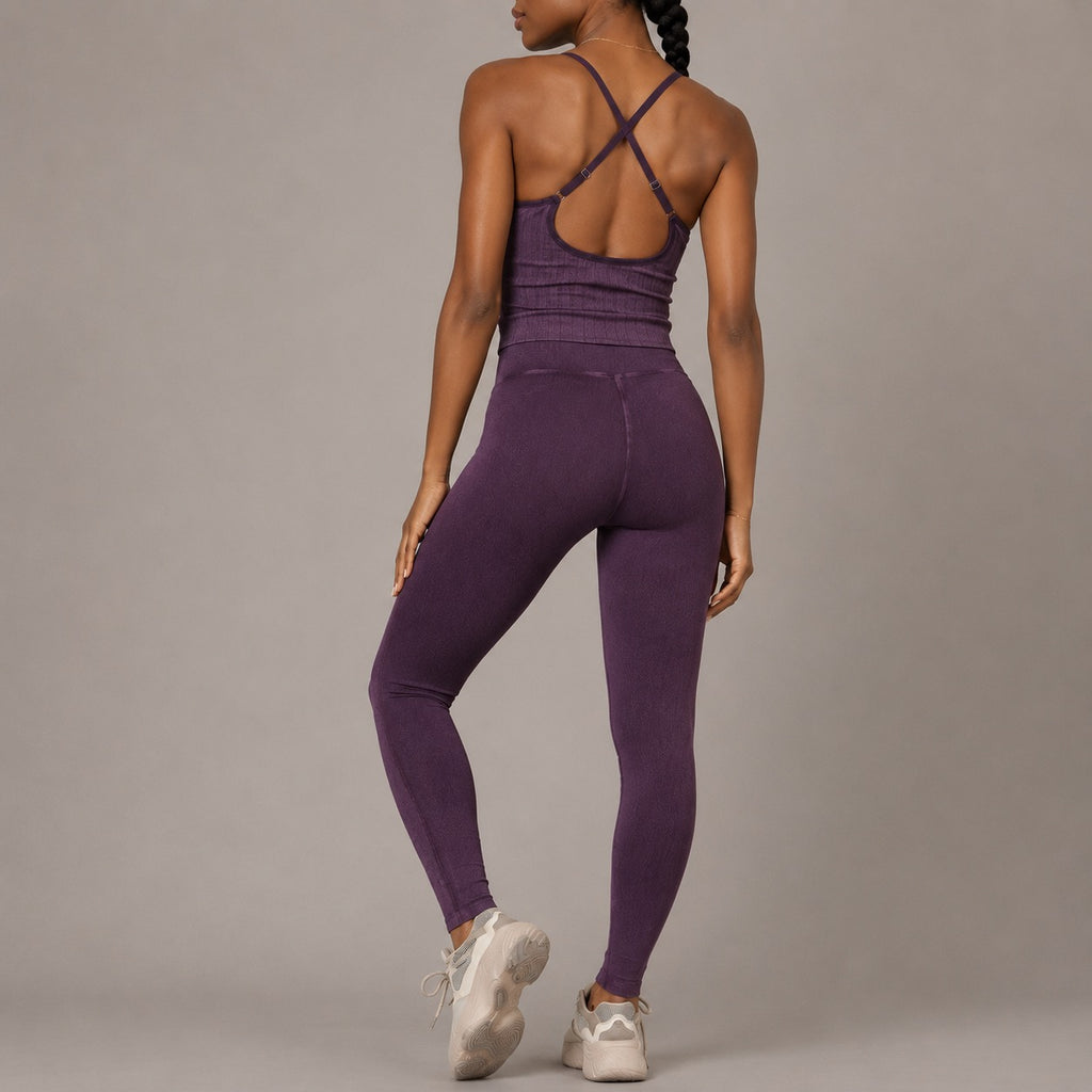 Women’s Seamless Yoga Set – Moisture-Wicking 2 Piece