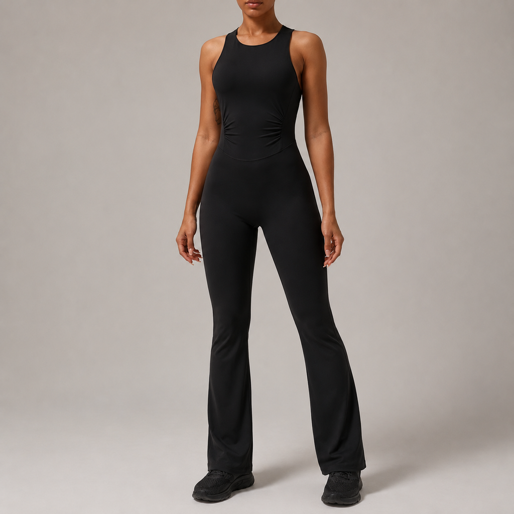Crisscross Wide Strap Sleeveless Jumpsuit – Stretch Fit