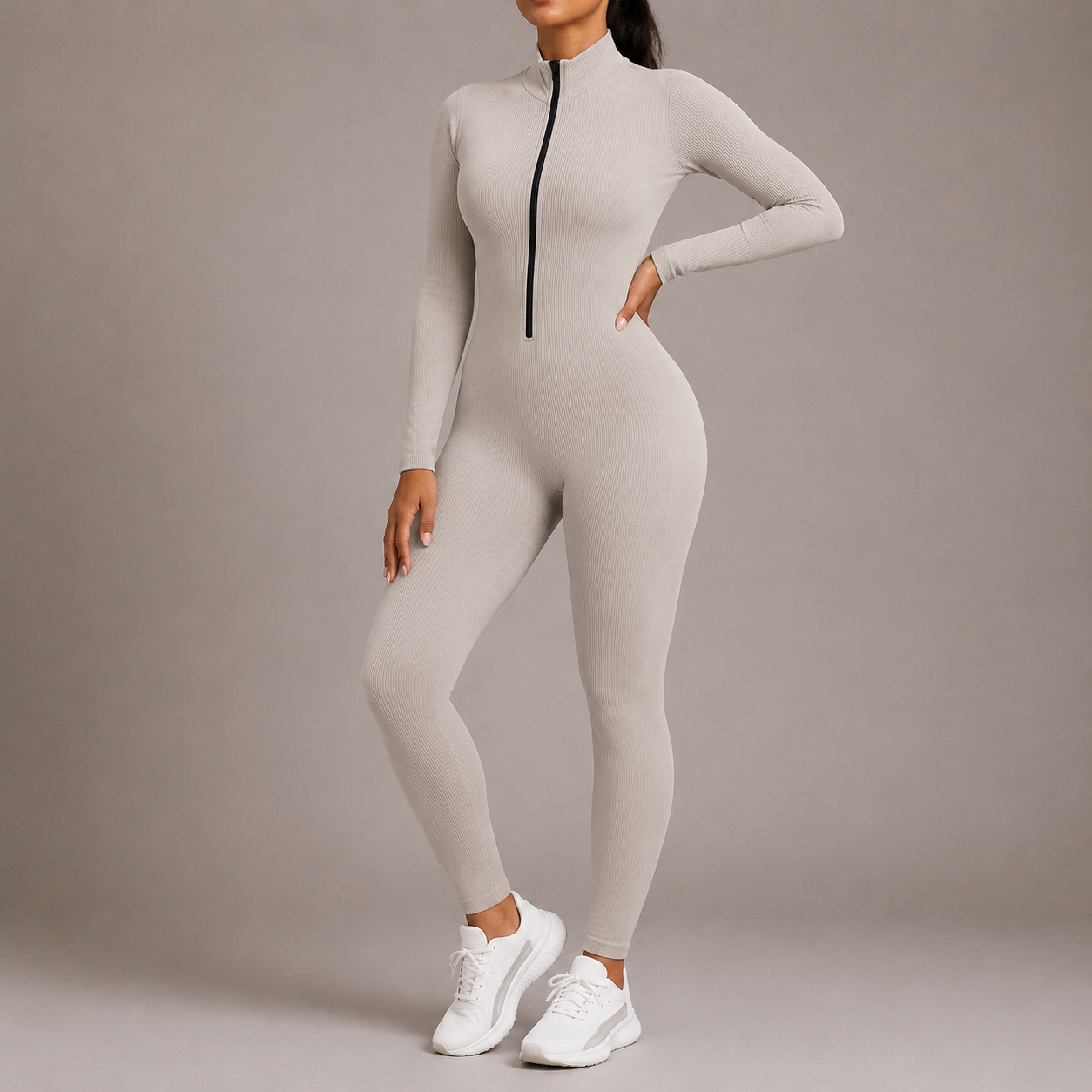 Women’s Seamless One-Piece Yoga Jumpsuit – Quick Dry