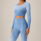 Women’s Seamless Gradient Yoga Set Long Sleeve & Leggings