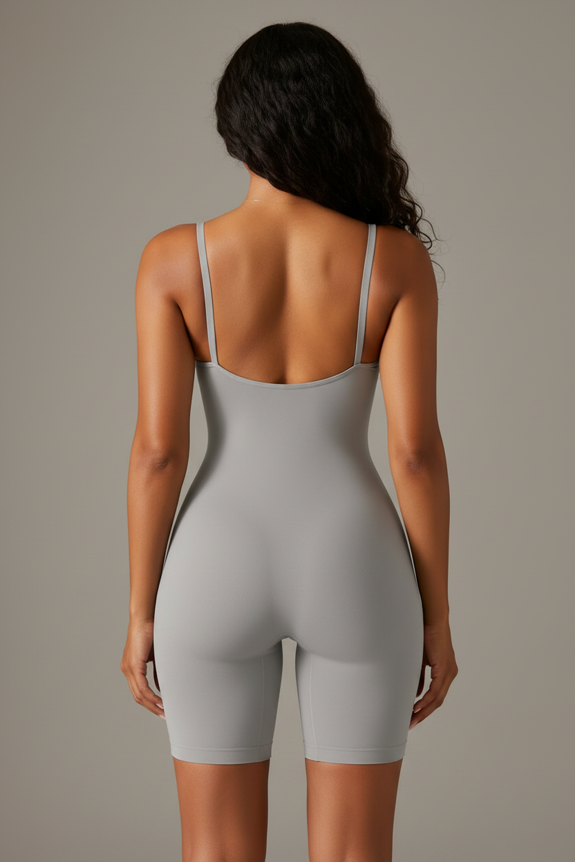 Spaghetti Strap Active Romper