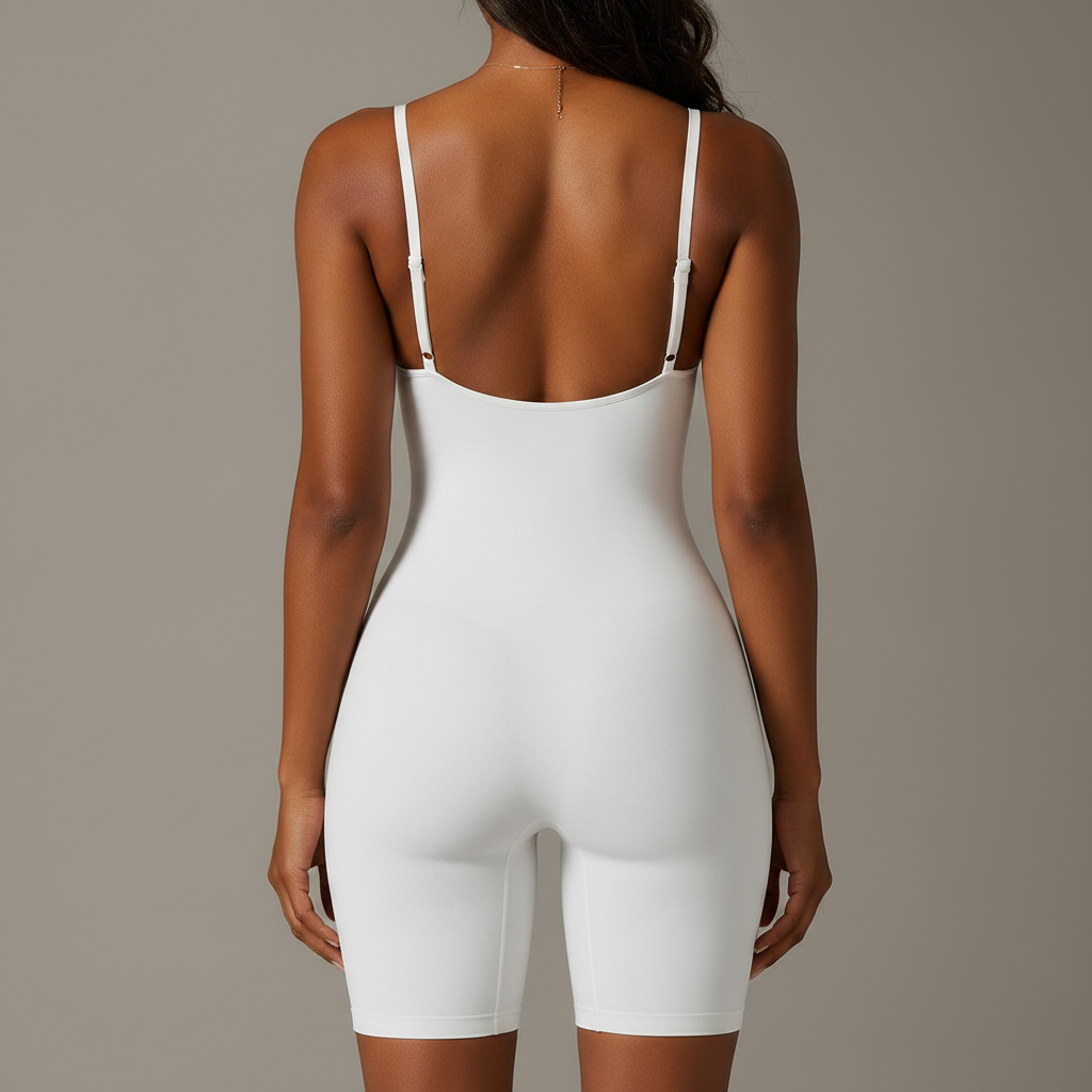 Spaghetti Strap Active Romper