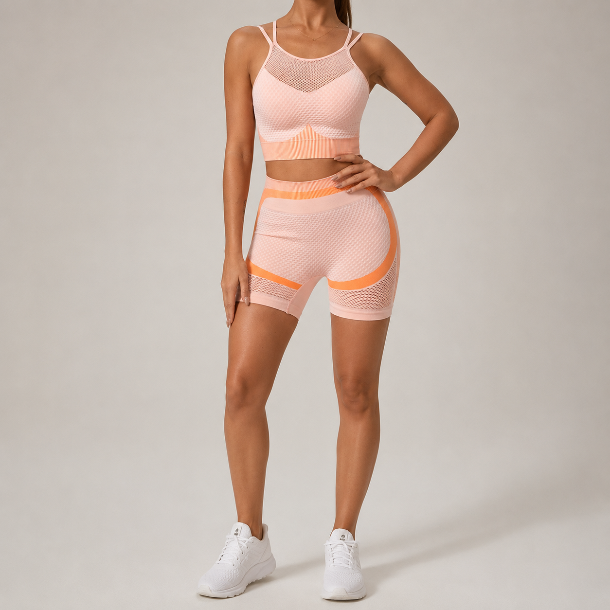 Women’s Seamless Yoga Outfit Set – Moisture-Wicking